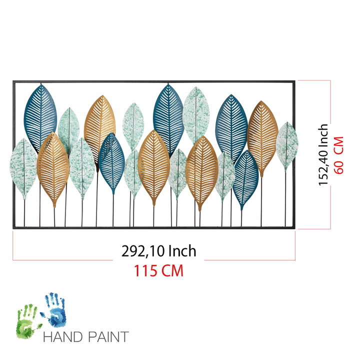 Wallity Bilge Escultura de pared de metal Multicolor